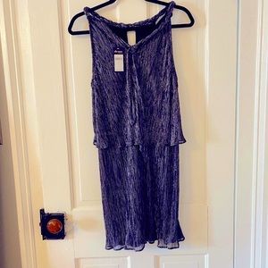 COPY - Ella Moss Black & Silver Halter Dress L NWT